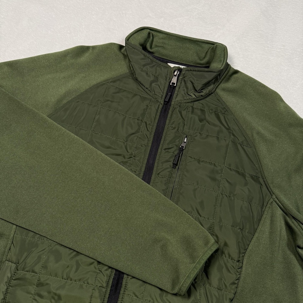 Orvis‎ Jacket Mens Large Green Quilted Softshell Full Zip Classic Collection